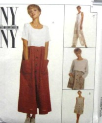 7581 NY NY EMPIRE BUTTON DRESS,JUMPSUIT,TOP PATTERN 6-10